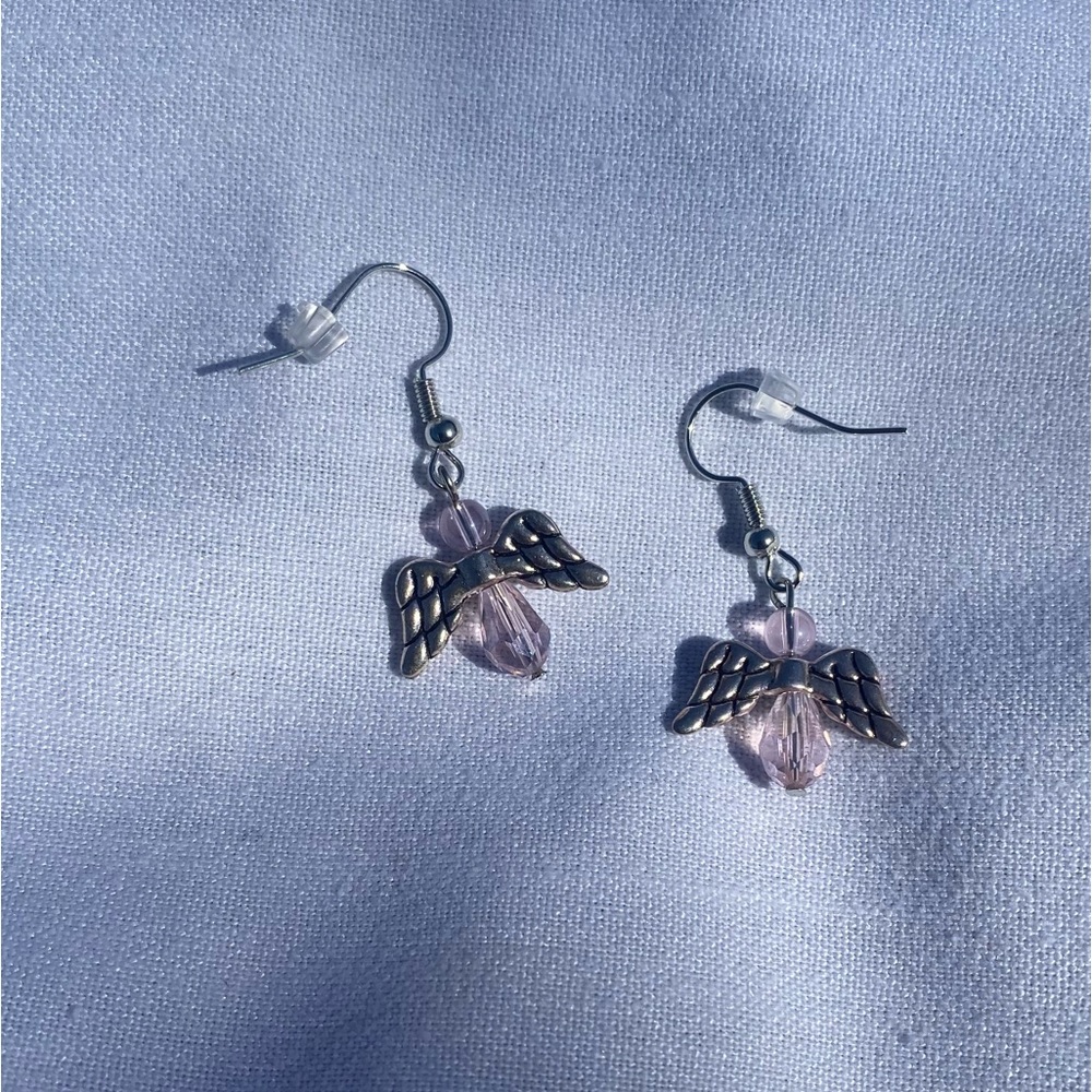 Pink Angel earrings